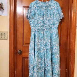 Womens Size 3X mint green  dress